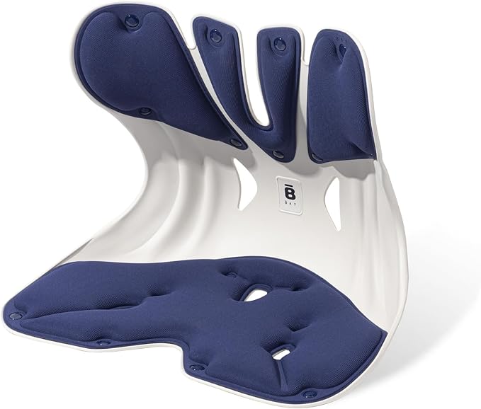BKT Ergonomic Seat Cushion - Lumbar Support Pillow for Office Chair & Floor | Premium upgraded materials for long sitting. Comfort for students, nursing mothers, office workers and outdoor fishing trips