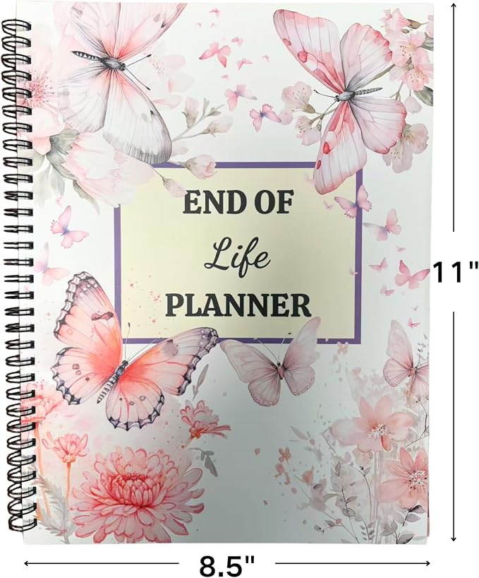 End Of Life Planner, If I Die Binder Important Document Organizer, Guided Final Arrangement When I’m Gone Notebook, 8.5" X 11"