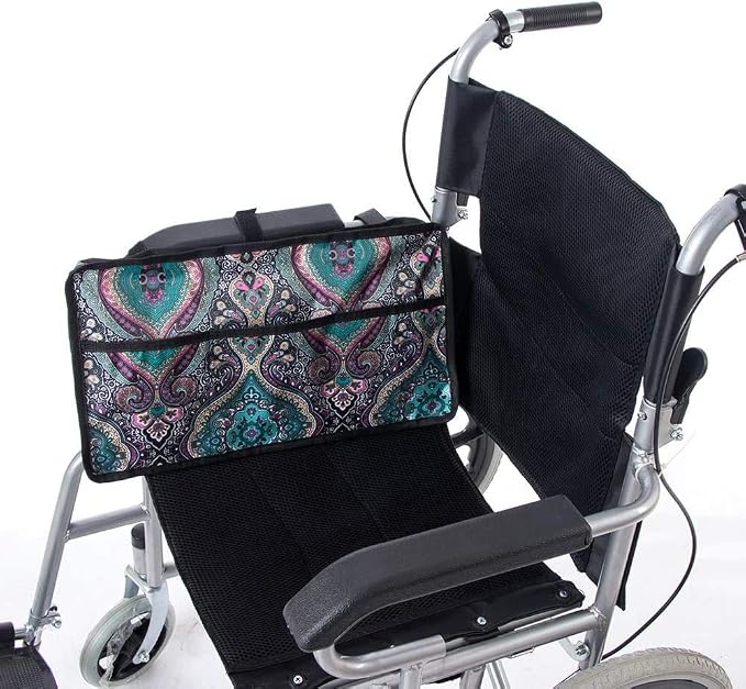 Walker Bag, Walker Accessories for Elderly, Walker Basket Walker Tray for Folding Walkers, Rollator or Scooter, Wheelchair Bag for Seniors, Provides Hands Free Storage for Handicap, Disabled Green
