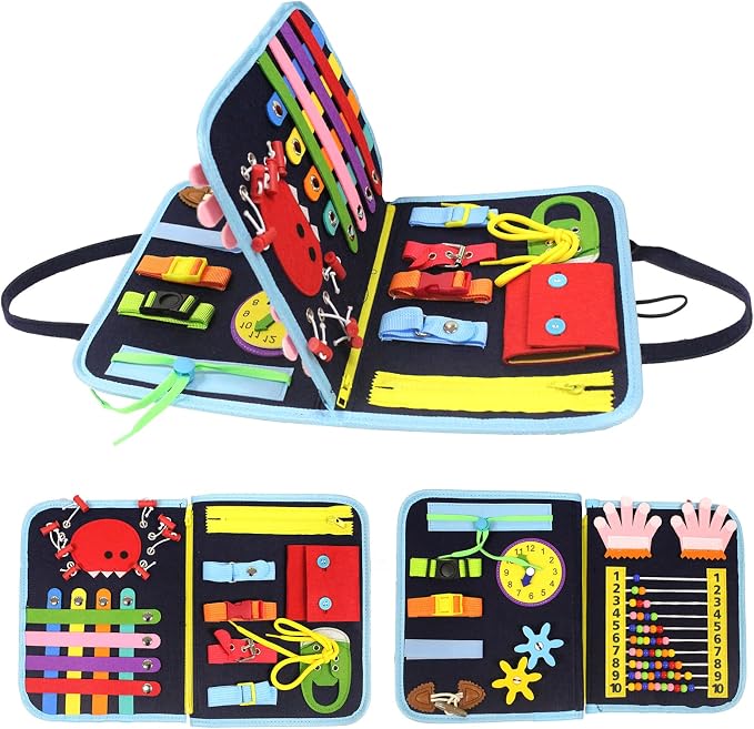 Fidget Blanket for Adults with Dementia,Busy Blanket for Dementia Patients,Dementia Sensory Toy for Adults with Alzheimers Dementia for Seniors,Hand Activities,Therapist Toys for Altzheimers Patient