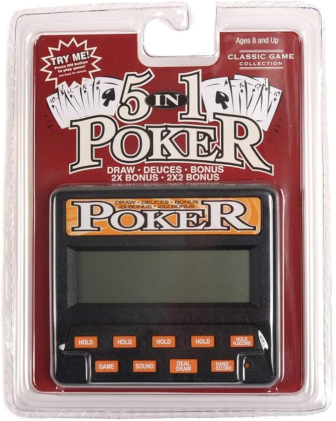 John N. Hansen Classic 5-in-1 Poker Electronic Games