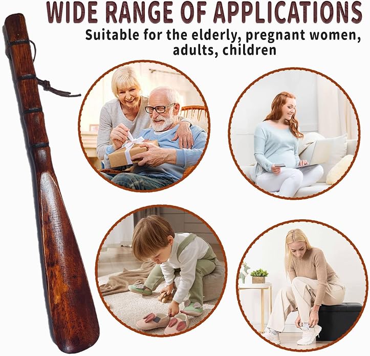 Shoe Horn Long Handle for Seniors,Shoe Horns for Men Women 12.5"