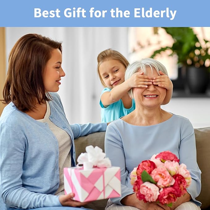 5X Magnifying Glass with Light, Lightweight Full Page Magnifier for Reading, Large Lighted Magnifier with 48 LED Light and Anti-Glare Lens, Ideal Gift for Seniors, Macular Degeneration, Low Visions