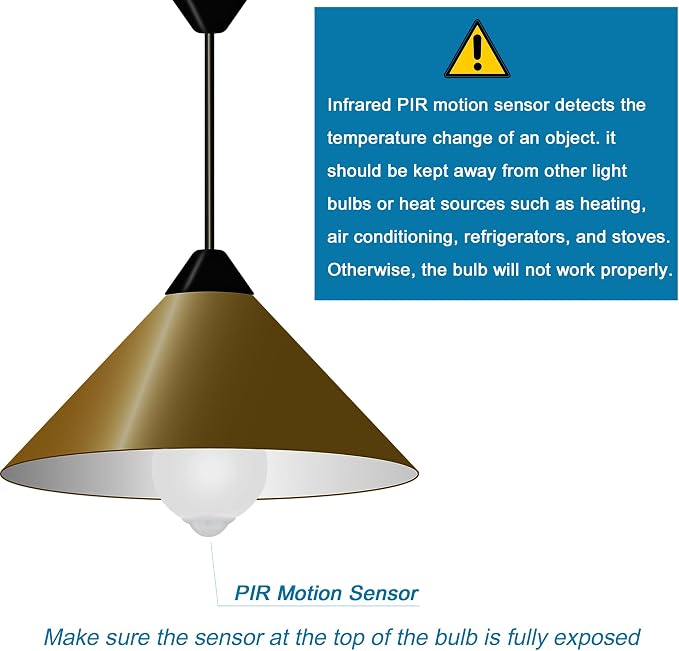 Motion Sensor Light Bulbs for Outdoor Indoor, 9W A19 Motion Detector Led Bulb, 60 Watt Equivalent, E26 800lm 5000K Daylight, Dusk to Dawn Motion Activated Security Lights for outside, Inside (2 Pack)
