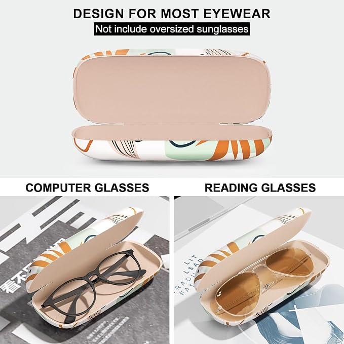 Eyeglasses Case, Hard Shell Protective Case for Glasses, Unisex for Women Men