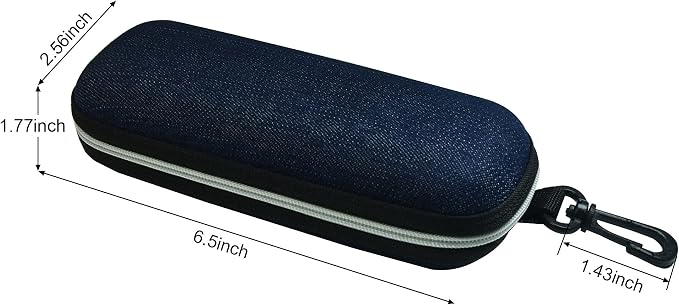 Unisex Semi-Hard Shell Eyeglasses Cases(3 Pack), Protective Case For Glasses