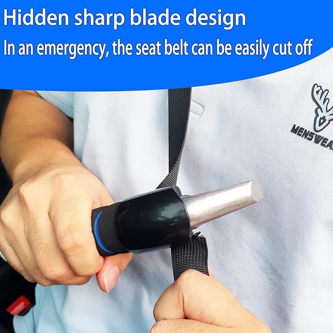 Car Door Handle for Elderly Car Assist Support Handle Multifunction Car Door Latch Bar for Seniors and Handicapped(Blue)