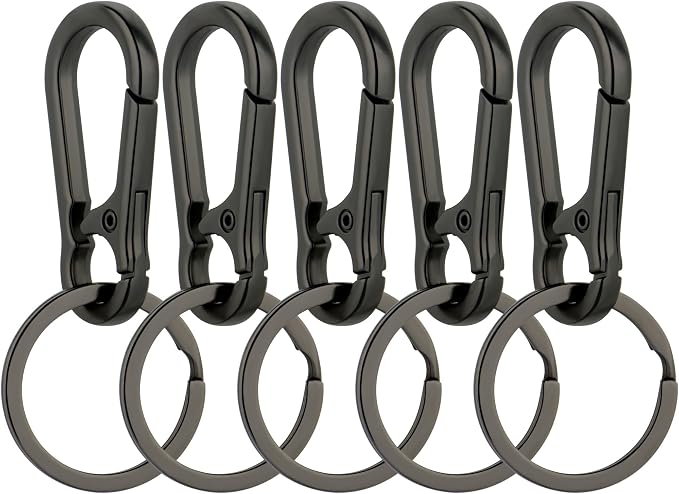 Wikavanli Metal Keychains Keyring Key Chain Ring Clip Holder Organizer for Home Car Keys Key Finder Women Men