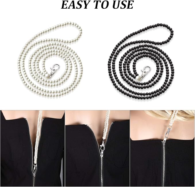 Syhood Zipper Helper Pull for Long Dress Back Zipper Puller Helper Zipping up Down Dress and Boot Yourself Beaded Clothing Assistant Aid Tool with Easy Zip Aid Puller by Yourself