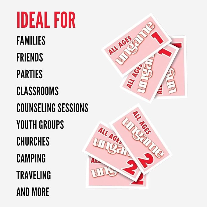 Pocket Ungame All Ages Version - Communication Game - Encourages Thoughtful Conversation - Family Friendly & Ideal for Travel
