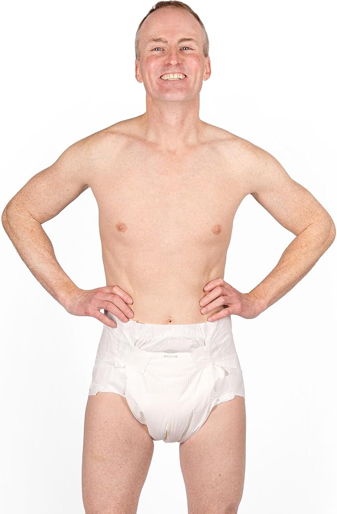 InControl BeDry Ultra Premium NIGHT Incontinence Tabbed Briefs for Women and Men - Adjustable Unisex Maximum Absorbency Disposable Diapers with Whiff-X Odor Elimination Technology (X-Large - 2 Count)