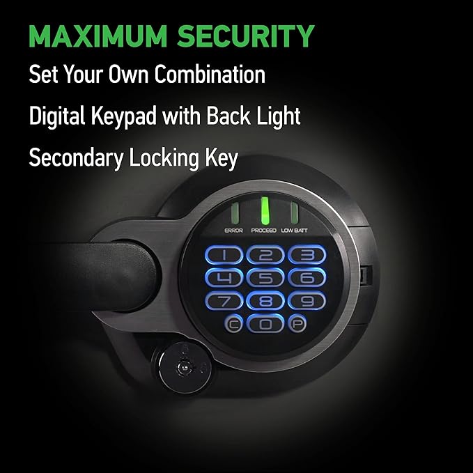 SentrySafe Fireproof and Waterproof Gray Steel Home Safe with Digital Keypad Lock, Floor Safe with Interior Lighting Secures Money, Documents, 2.05 Cubic Feet, SFW205GQC
