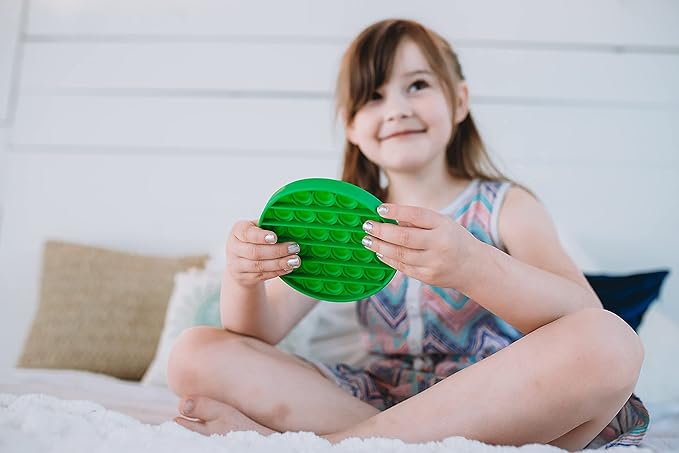 LakiKid Fidget Toys Fidget Pack – Educational Sensory Fidget Toy – Durable, Quiet Fidget Toy with Silicone Alphabet Push Pop It Bubble, Ideal for Learning, Focus & Stress Relief Toys for Kids & Adults