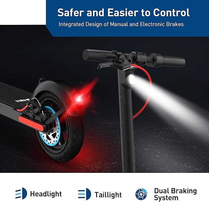 Hiboy S2R Plus/MAX Pro/U2 Pro Electric Scooter, 500W–810W Peak Motor, 19–22 MPH, 22–46.6 Miles Long Range, Foldable Commuter Electric Scooter for Adults