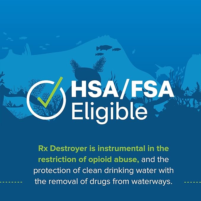 Rx Destroyer All-Purpose Formula - Eco-Friendly Medication Buster Solution, Drug Disposal in a Bottle for Pills, Capsules, Tablets, Liquids - 64 oz., 1 Count, 1 Pack