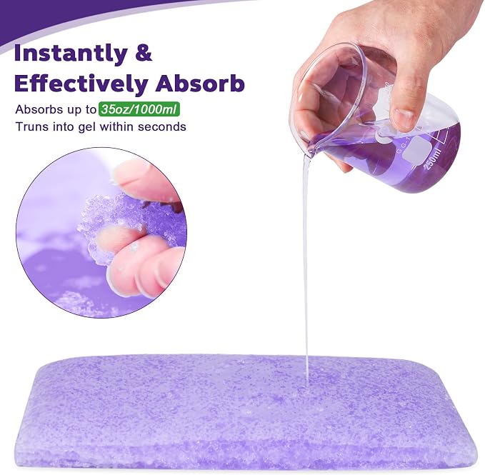 OUMEE Scented 100 Count Absorbent Commode Pads for Bedside Commode Bucket | Commode Liner Pads with Absorbent Gel, Potty Liner Pads for Adults Seniors Portable Toilet Pad Bedpans