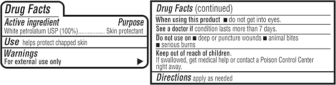 Amazon Basics Petroleum Jelly White Petrolatum Skin Protectant, Unscented, 7.5 oz, 2-Pack, (Previously Solimo)