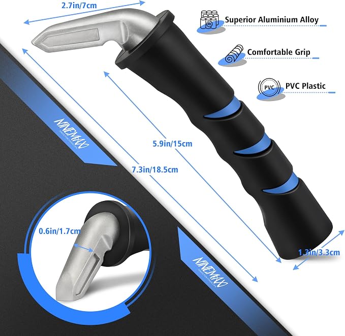 NINEMAX Car Door Handle for Elderly, Car Handle Assist & Cane (2 pcs) | Portable Vehicle Entry Assist, No-Slip Grip for Seniors, Lightweight Car Cane Design, Fits Most Vehicles