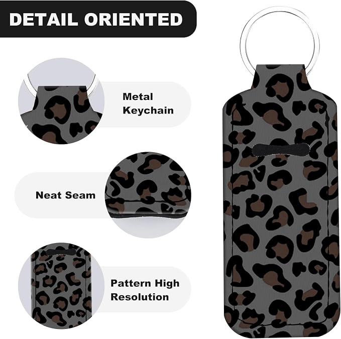Chapstick Holder Keychain Lip Balm Holder with Clip