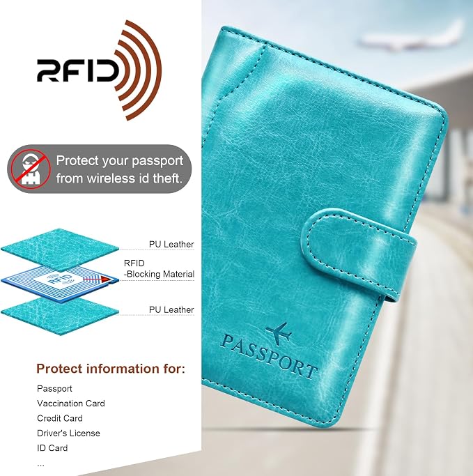 Passport Holder for Travel Essentials Wallet Cover Case Women Men Gift | Passport Holder for Travel Cruise Essentials, Passport Wallet Cover Case Women Men Travel Gifts