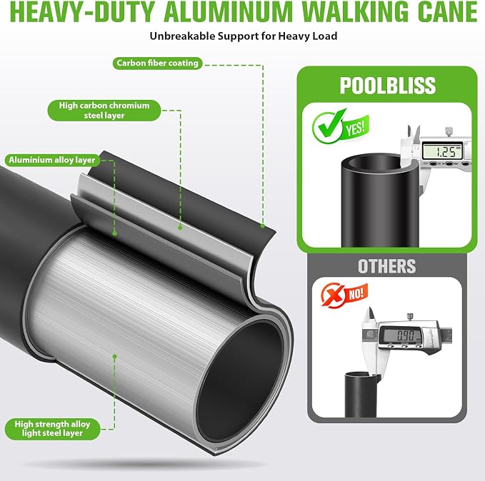 Walking Cane with LED Light for Women Men,Adjustable Folding Walking Canes for Seniors Balance(350LB),Large Base 4 Prong Quad Cane for Extra Stability,Self Standing Walking Stick with Light&2nd Handle