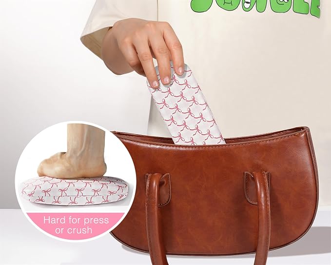 MoKo Hard Shell Eye Glasses Case, PU Leather Eyeglasses Cases with Cloth