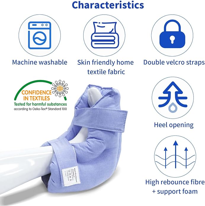 EZ Assistive Heel Protectors Remove Pressure and Bedsores for Healing Therapy of Heel Pressure and Deep Tissue Injury,Heel