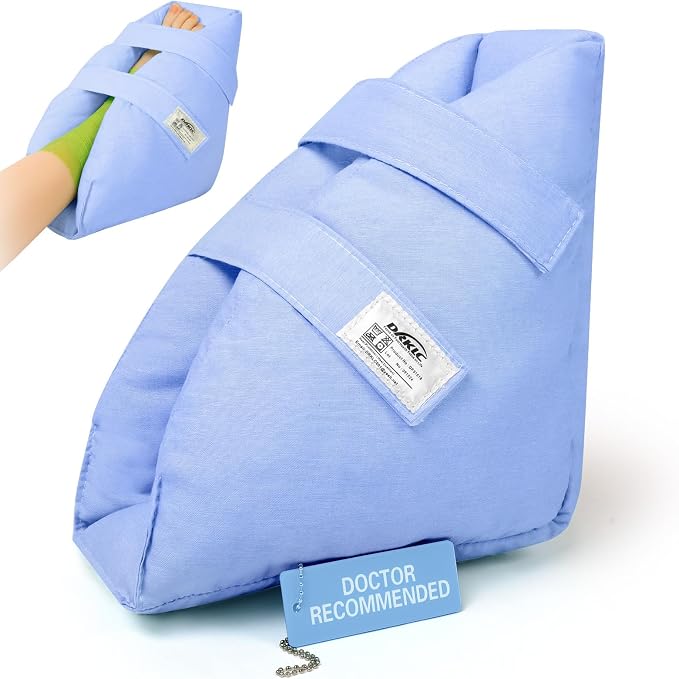 Heel Protector Boot for Pressure Sores with Waterproof Foot Cast Covers for Shower After Surgery. Adjustable Foot Boot for Elderly Bedridden Pressure,Ankle Pillow for Bed, Wheelchairs