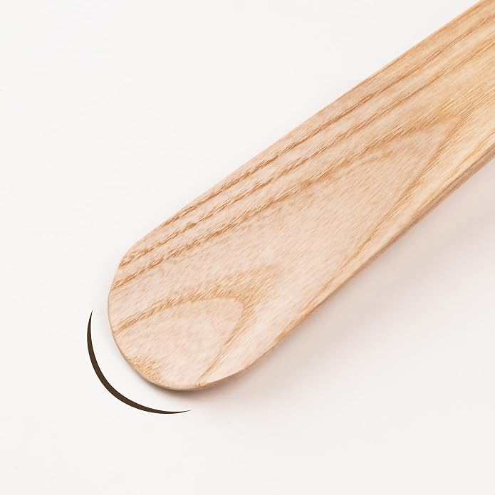 Wood Long Shoe Horn Long Handle for Seniors Women Men Wooden Shoehorn Travel for Boots, Detachable Design