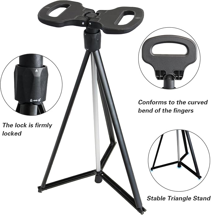 Walking Cane with Seat Folding Lightweight 2-in-1 Portable Walking Stick with Seat for Elderly, Seniors & Handicap, Adjustable, Foldable, Sturdy Tripod Cane Mobility Aid Crutch Chair