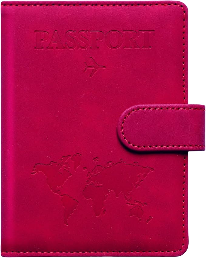 Passport Holder for Travel Women and Men RFID Passport Holder with Card Slots Holder Passport Case Passport cover Passport Wallet Travel Essentials and Accessories
