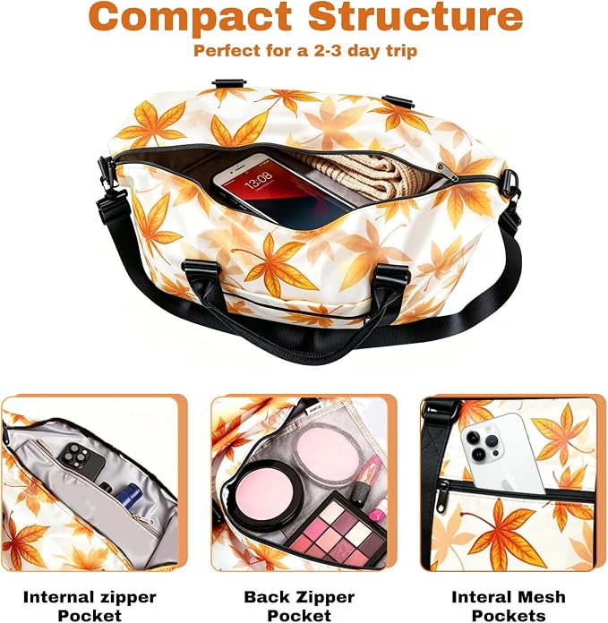 Weekender Duffel Bags for Women， Travel Totes Bag for Airplane Essentials, Overnight Bags for Women with Trolley Sleeve, Large Carry On Hospital Bag for Labor and Delivery, Sport, Gym