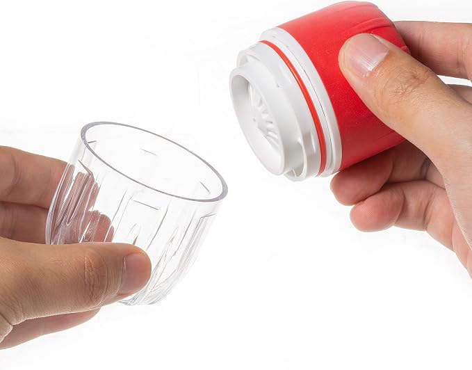 MAXGRIND Pill Grinder MAXSPLIT Pill Splitter Combo Package - Pill Crusher Grinder Fine Powder - Safety Guard Pill Splitter with Puncher - Pill Cutter for Small Pills, Large Tablets, Vitamins (Red)