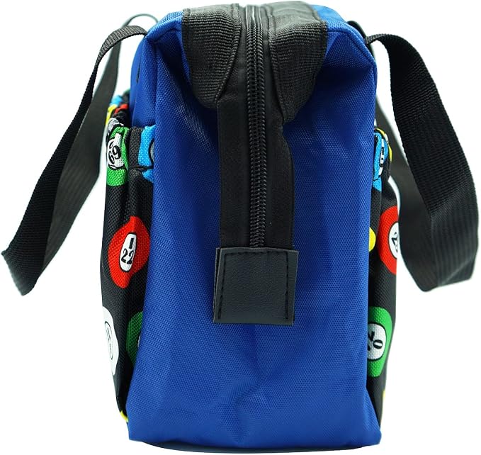 Yuanhe Bingo Dauber Bags with 6 Pockets Blue Bingo Tote Bag