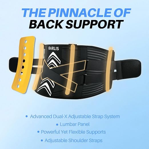 Advanced X-Back Support Back Brace for Lower Back Pain Relief, Lumbar Support Belt with Strong Velcro, Ultra Breathable Back Support Brace for Men and Women Herniated Disc, Sciatica, Arthritis S