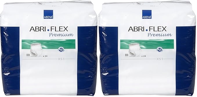 Abena Abena Abri-Flex Premium Protective Underwear, Xs1, 24 Count, 24 Count (Pack of 2)