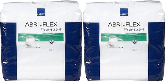Abena Abena Abri-Flex Premium Protective Underwear, Xs1, 24 Count, 24 Count (Pack of 2)