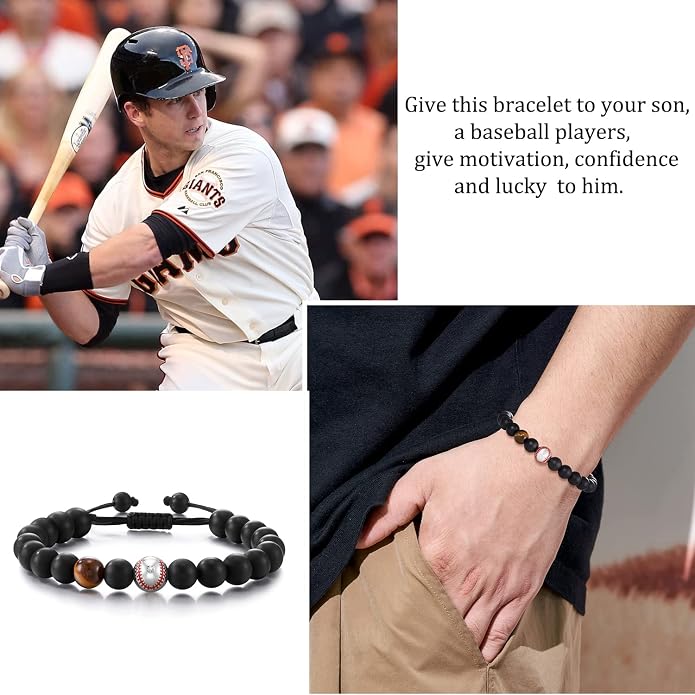 Baseball/Soccer/Basketball/Hockey/Golf/Football Bracelet Gifts for Boys Men