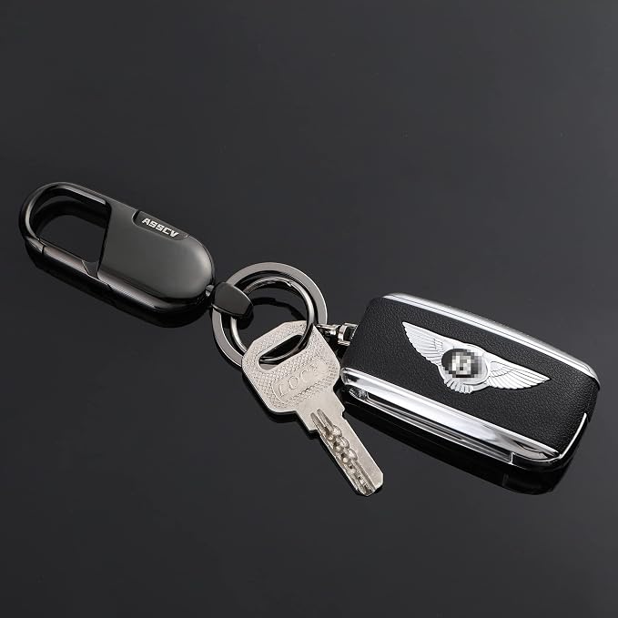 Car Keys Keychain, Heavy Duty Keychains,Car Key Fob Accessory For Men and Women,With Elegant Metal Box