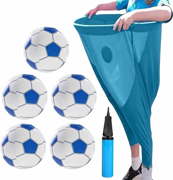 Granny Pants Yard Game Set with Bouncy Balls | Giant Outdoor Tossing Game for Adults & Family Parties | Team Relay Lawn Fun (2 Pants + 12 Balls)