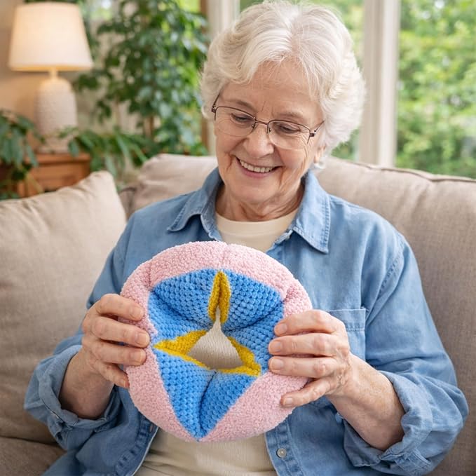 TOPBOMED Tactile Sensory Pillow for Alzheimer Dementia,Alzheimers Fidget Toy,Alzheimers Products for Elderly