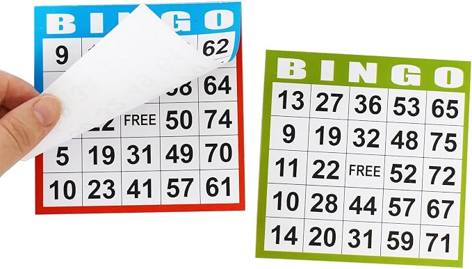 SEETOOOGAMES Bingo Paper Game Cards - 1 Card -100 Books of 10 Sheets