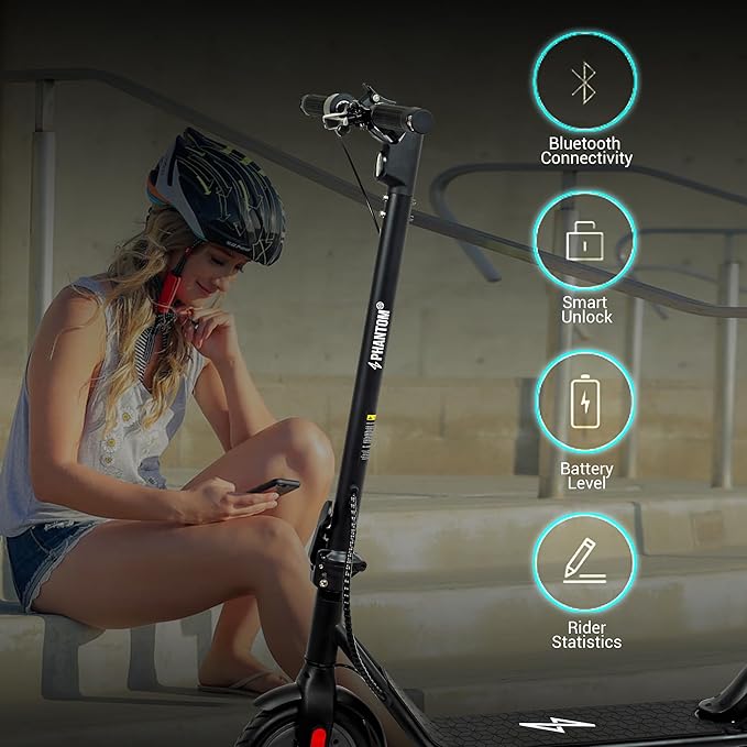 Phantomgogo Electric Scooter for Adults Scooters Kids Foldable E-Scooter with with 350W Motor 15.5 mph Max Speed Long Range EScooter for Commuter