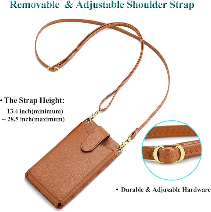 Peacocktion Small Crossbody Cell Phone Purse for Women, Lightweight Mini Small Crossbody Bags for Women with Card Slots