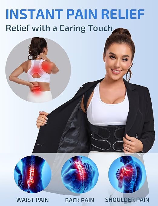Posture Corrector, Bionic System Back Brace, Dual 3D Pads | Spine-Conforming Design, Size-Specific Fit, Bamboo Fiber Lining