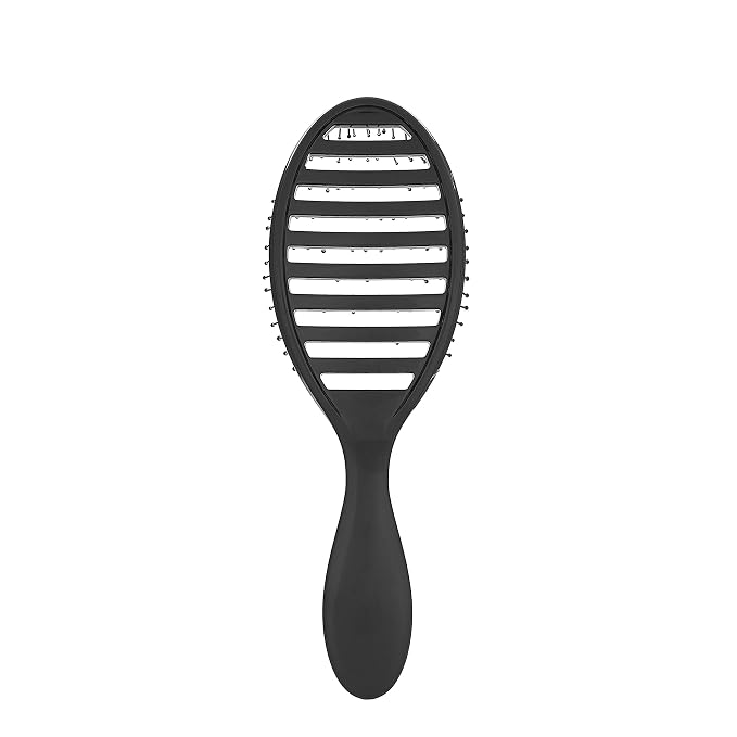 Wet Brush Speed Dry Hair Brush, Black, Vented Design & Soft HeatFlex Bristles, Blow Dry Safe, Ergonomic Handle Manages Tangles & Uncontrollable Strands, Pain-Free Hair Accessories (Pack of 2)