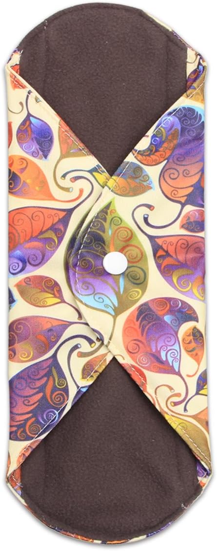 Teamoy Reusable Menstrual Pads, Cloth Sanitary Pad, Panty Liners, Jungle | Washable, Super-Absorbent, Soft and Comfortable, 10 Pcs Pad with 1 Wet Bag, 3pcs×7.9"+4pcs×10"+3pcs×11.6"