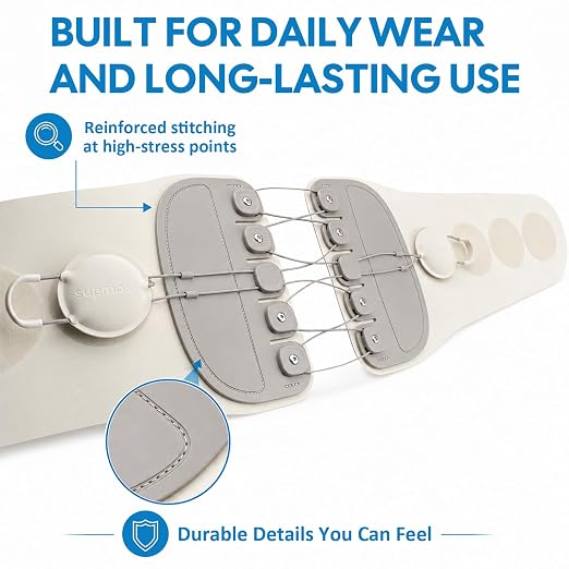 Adjustable Lumbar Support Back Brace with Dual Pulley System – Posture and Spine Support,Pelvic & Hip Support,Lower Back Belt for Daily Support, Sitting, Standing, Work & Light Lifting – Unisex，28"-48"