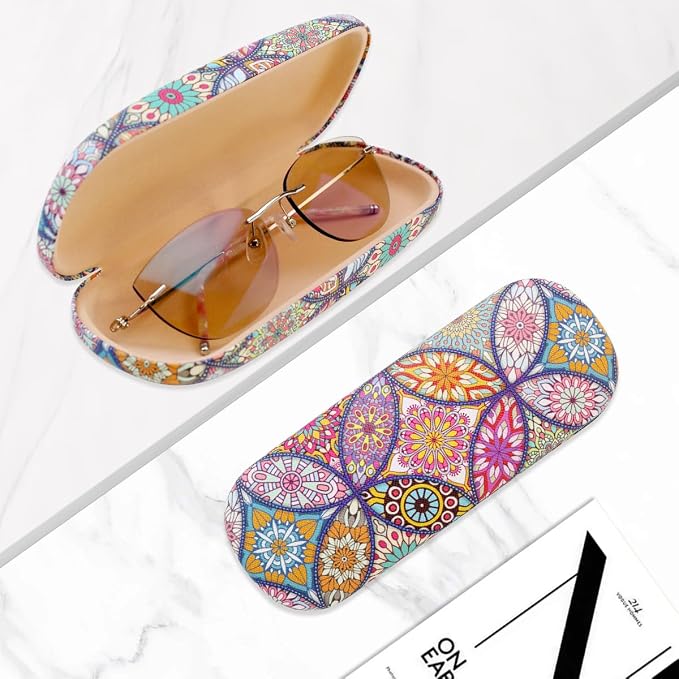 PERFECTSIGHT Hard Shell Eyeglasses Case, Kawaii Protective Glasses Case for Kids, Cute Eyeglass Case for Women Men Girls