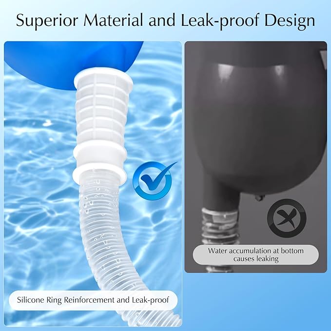 Portable Urinals for Men Spill Proof, OOCOME Upgrade Male Urinal Bottle Spill Proof for Seniors, Bedside Urinal with Soft Funnel & Long Hose, for Hospital Wheelchair Bedridden Car and Travel Use